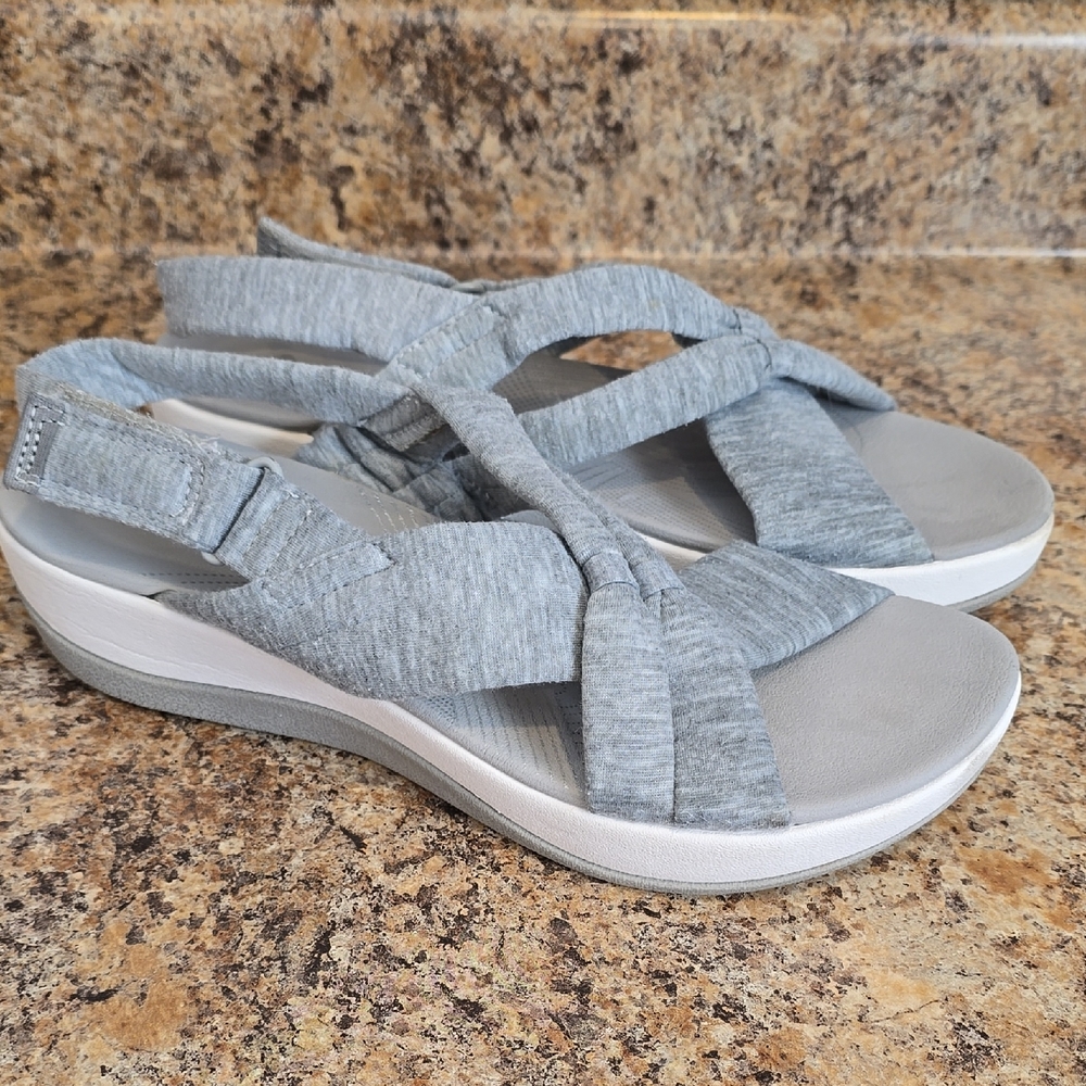 Clarks Light Gray Women's Sandals
